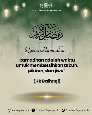 Quotes Ramadhan PCNU Kota Payakumbuh